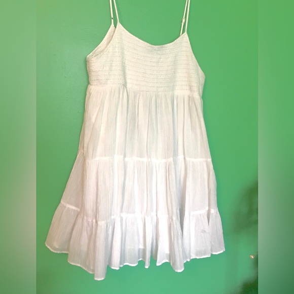 Zara Dresses & Skirts - SALE⬇️💲NWT Zara White Gauzy Smocked Baby Doll Dress XL